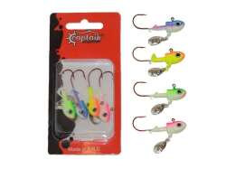 Captain 6416 Jig Head Rapstory 4lü Mix Set Kaşıklı Jig Head - 1