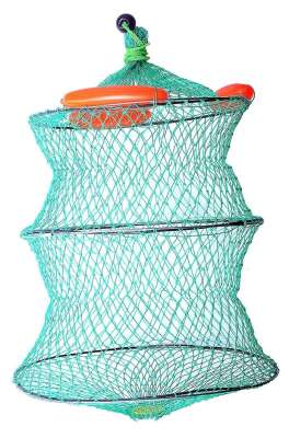 Captain 6612 File Livar Şamandralı Balık Sepeti 18mm Göz 40x60cm - 1