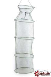 Captain 6645 Livar File Sık Gözlü 5 Çemberli Sazan Filesi 35x125cm - Captain