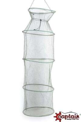 Captain 6645 Livar File Sık Gözlü 5 Çemberli Sazan Filesi 35x125cm - 1