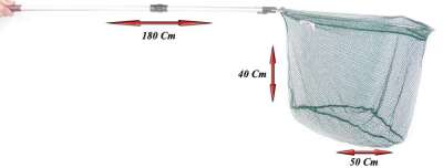 Captain 6710 Kepçe 2 Parça 180cm Teleskopik Kepçe 50x40cm Tor - 1