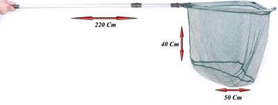 Captain 6725 Kepçe 2 Parça 220cm Teleskopik Kepçe 55x40cm Tor - 1