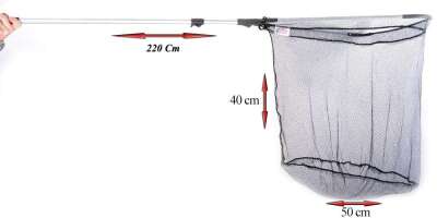 Captain 6735 Kepçe 2 Parça 220cm Teleskopik Kepçe 60x50cm Tor - 1