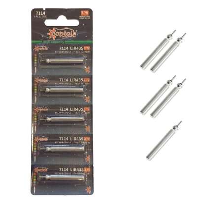 Captain 7114 Fosfor ve Şamandra İçin Şarj Olan PİL 5li Paket - 1