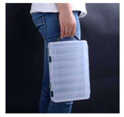 Captain 7225 Sahte Balık Kutusu 14 Gözlü 27x17x355cm - 5