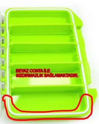 Captain 7240 Profesyonel Contalı Sahte Balık ve Jig Kutusu 15x11x3cm - 7