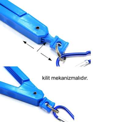 Captain 7502 Grip Balık Tutucu Karabinalı Maşa 20cm - 4