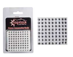 Captain 7632 Göz 6mm Naturel Silikon Damla Göz 64lü Paket - Captain