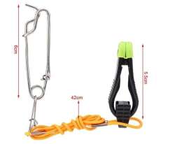 Captain 7652 Trolling Downrigger Clip 6cm + Trolling Snap Karabina 6cm - 2