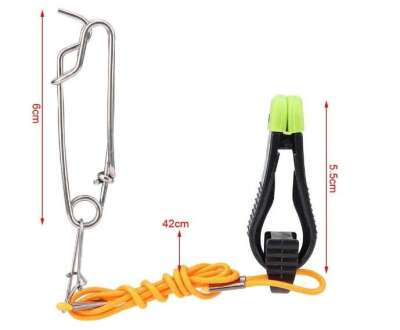 Captain 7652 Trolling Downrigger Clip 6cm + Trolling Snap Karabina 6cm - 2