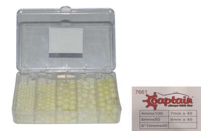 Captain 7661 Boncuk Set Hazır Takım ve Çapari Boncuğu Glow - 1