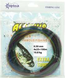 Captain Alpinus Poşet Misina 4x25 Bağlantılı 100mt Ebruli - 2