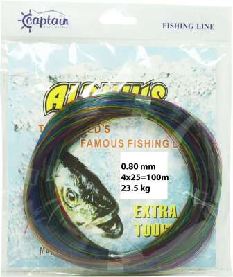 Captain Alpinus Poşet Misina 4x25 Bağlantılı 100mt Ebruli - 5