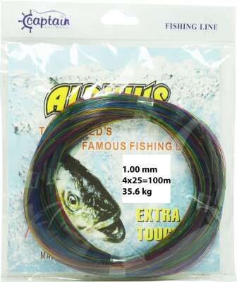 Captain Alpinus Poşet Misina 4x25 Bağlantılı 100mt Ebruli - 7