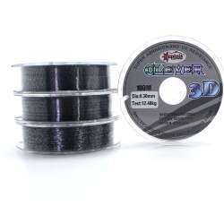 Captain Clever 3D Smooth100mt Monofilament Misina Black Kamou - Captain