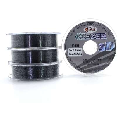 Captain Clever 3D Smooth100mt Monofilament Misina Black Kamou - 1
