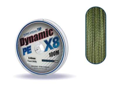 Captain Dynamic Soft PE 8 Örgü İp Misina 100mt Yeşil - 7