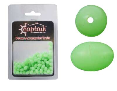 Captain Glow Boncuk Oval Çapari ve Takım Boncuğu 100lü Paket - 1