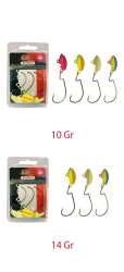 Captain Jig Head Current Offset İğneli Jig Head 3lü Mix Set - Captain