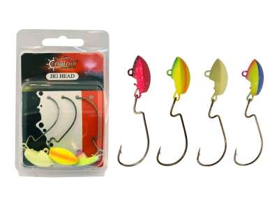 Captain Jig Head Current Offset İğneli Jig Head 3lü Mix Set - 1