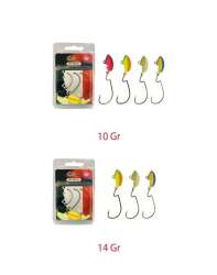 Captain Jig Head Current Offset İğneli Jig Head 3lü Mix Set - 4