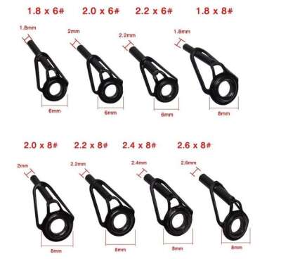 Captain Kamış Porselen Uç Seti 80li Kutu Black-Nikel 18-20-22-24-26mm - 3