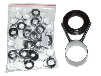 Captain Kamış Yedek Porselen Halka 20li Paket Nikel Renk - 1