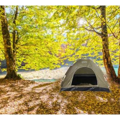 Captain Kamp Çadırı 7300 Sineklikli ve Çubuklu Kolay Kurulan 200X150X110cm - 4