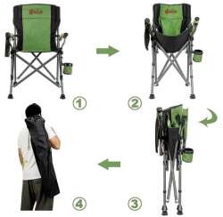 Captain Kamp Sandalyesi İthal Pro Katlanır Bardaklı Koltuk - 3