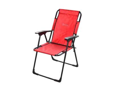 Captain Kamp Sandalyesi Profesyonel Katlanır Balıkçı Koltuk Kırmızı - 1
