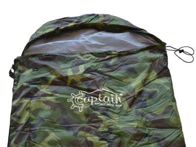 Captain Kamp Uyku Tulumu 7406 Mumya Tipi 190+30x50x75 cm Kamuflaj - 2