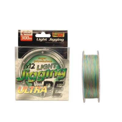 Captain Light Jigging 12X Ultra PE 12 Örgü Jig İpi 300mt Multi Color - 1