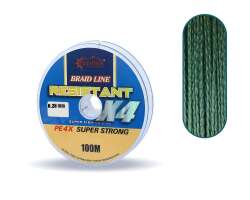 Captain Resistant PE 4 Kat İp Misina 100mt Yeşil - 8