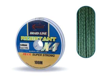 Captain Resistant PE 4 Kat İp Misina 100mt Yeşil - 5