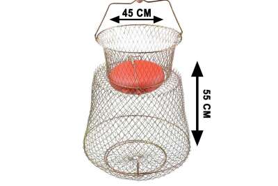 Captain Şamandralı Tel Livar Balık Sepeti 12mm Göz - 4