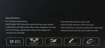 Captain Sapphire PRO 2500-2508-3000 Spin Makine 9+1 BB - 13