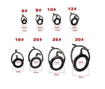 Captain Spin Kamış Halka Seti İki Ayaklı Porselen 85li Kutu 6-8-10-12-16-20-25-30mm - 4