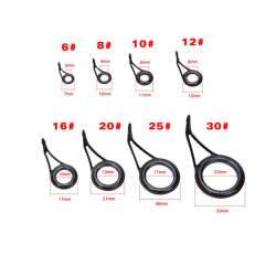 Captain Spin Kamış Halka Seti Tek Ayaklı Porselen 75lü Kutu 6-8-10-12-16-20-25-30mm - 4