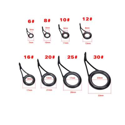 Captain Spin Kamış Halka Seti Tek Ayaklı Porselen 75lü Kutu 6-8-10-12-16-20-25-30mm - 4