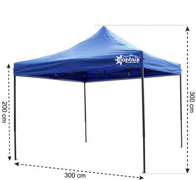 Captain Tente Çardak Güneşlik Katlanır Kolay Kurulan 300X300X200cm - 4