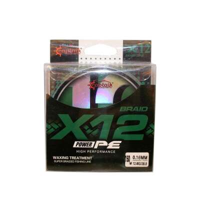 Captain X12 Power PE 12 Örgü Spin İp Misina 150mt Dark Green - 4