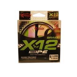 Captain X12 Power PE 12 Örgü Spin İp Misina 150mt Green White - 4