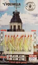 Çinekop Çaparisi UV-GLOW Simli 10 İğneli Kolay Açılan Çapari 025mm Beden x 035mm Köstek - 7