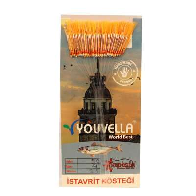 Çinekop Kösteği UV-GLOW Simli Youvella Kartonda 50 İğne 025mm Köstek - 12