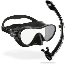Cressi F1 Black + Dry Maske Şnorkel Seti - 3