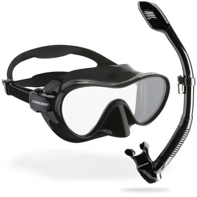 Cressi F1 Black + Dry Maske Şnorkel Seti - 3