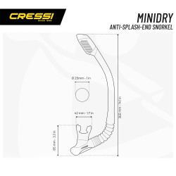 Cressi Minidry Şnorkel - Thumbnail