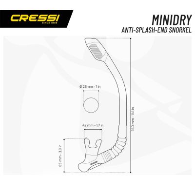 Cressi Minidry Şnorkel