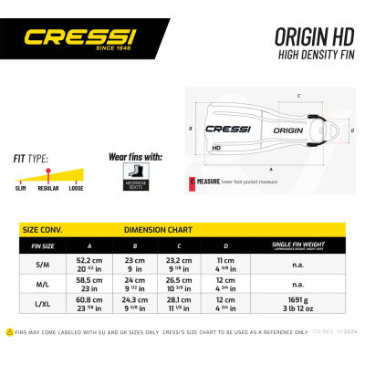 Cressi Origin HD Dalış Paleti - 5