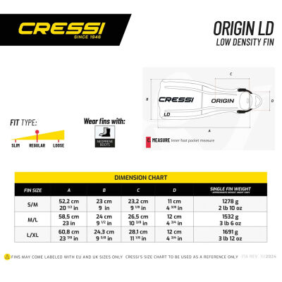 Cressi Origin LD Dalış Paleti - 4